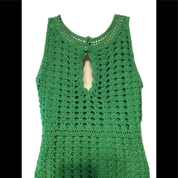 INC Interantional Concepts Dress Crochet Green - Picture 5 of 9